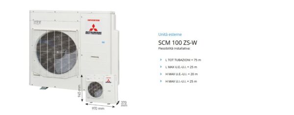 Multisplit unità esterne R32 SCM 30~100 ZS-W serie MULTI - immagine 5