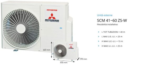 Multisplit unità esterne R32 SCM 30~100 ZS-W serie MULTI - immagine 3